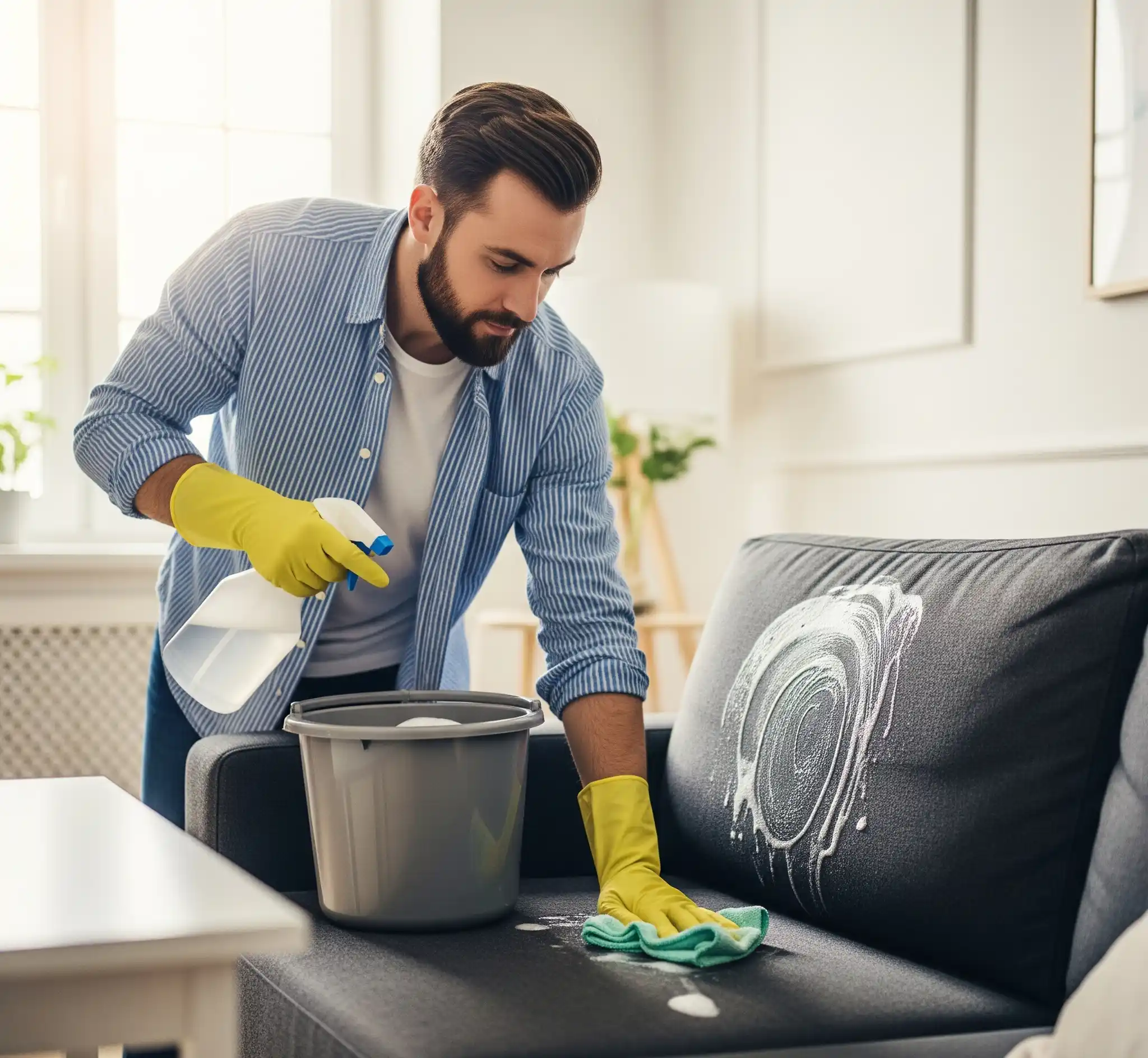 Büyükçekmece koltuk yıkama hizmeti sırasında temizlenen koltuk