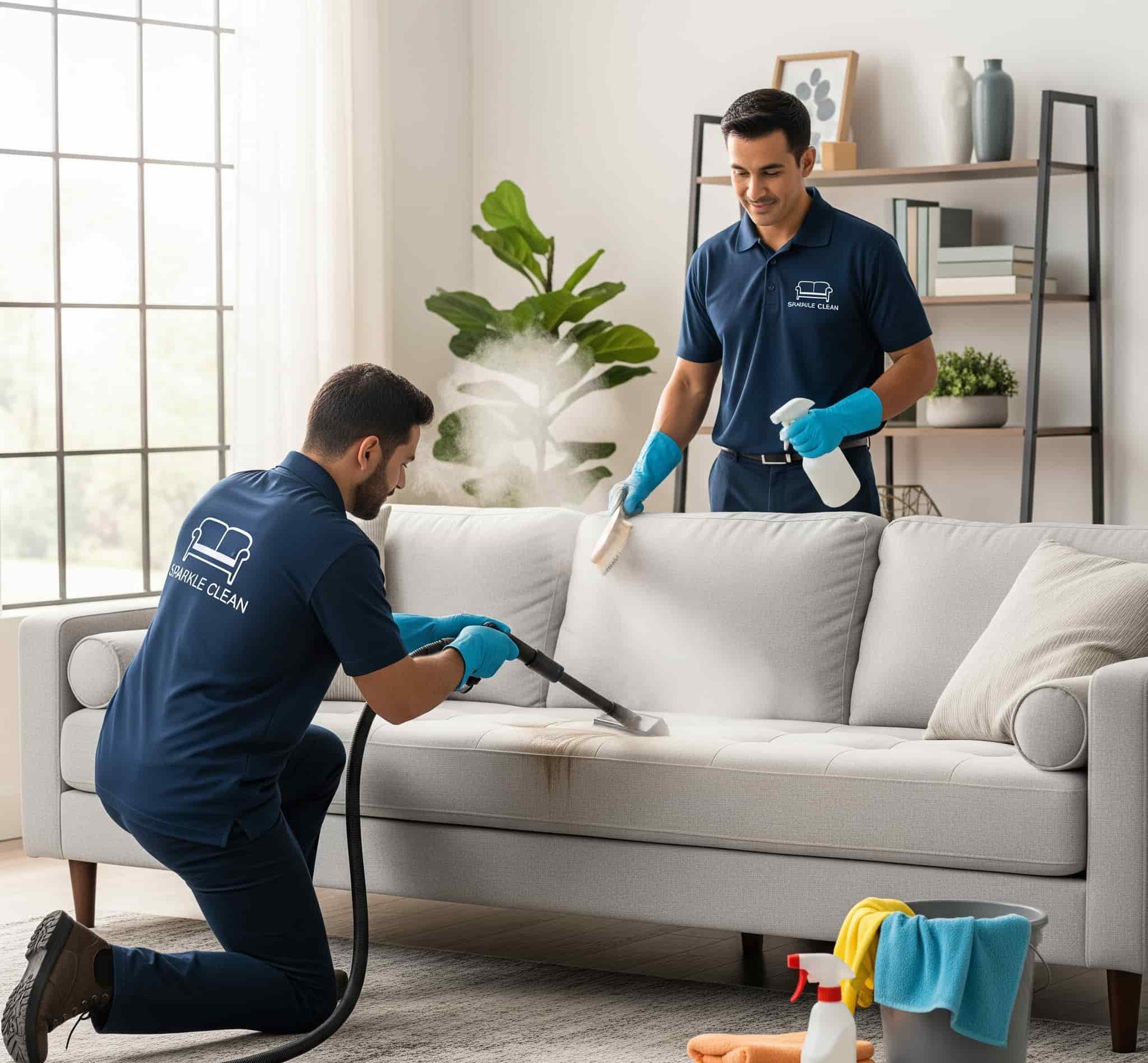 Fatih koltuk yıkama hizmetinde buharlı makine ile temizlenen koltuk