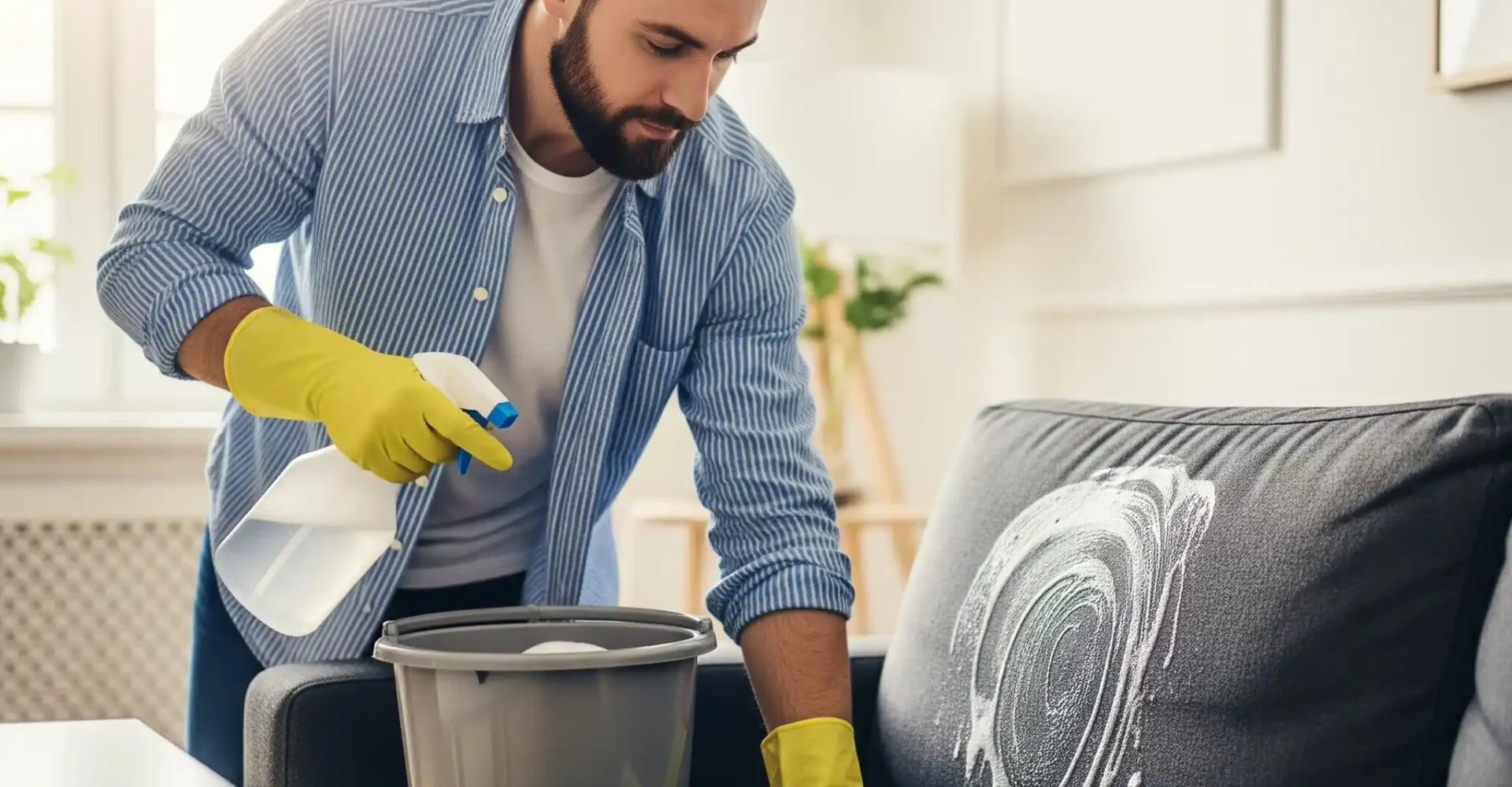 Büyükçekmece koltuk yıkama hizmeti sırasında temizlenen koltuk